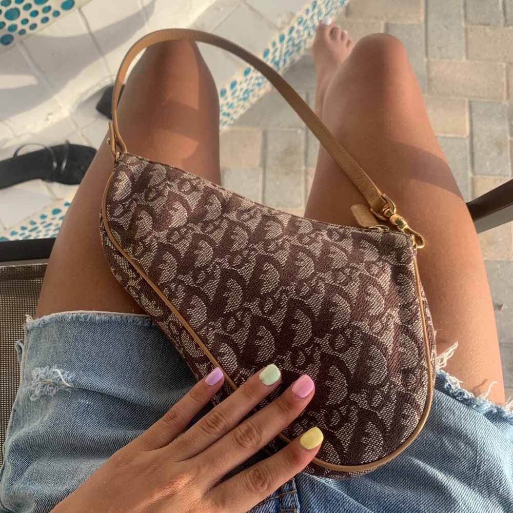 Vintage Dior Mini Saddle Bag